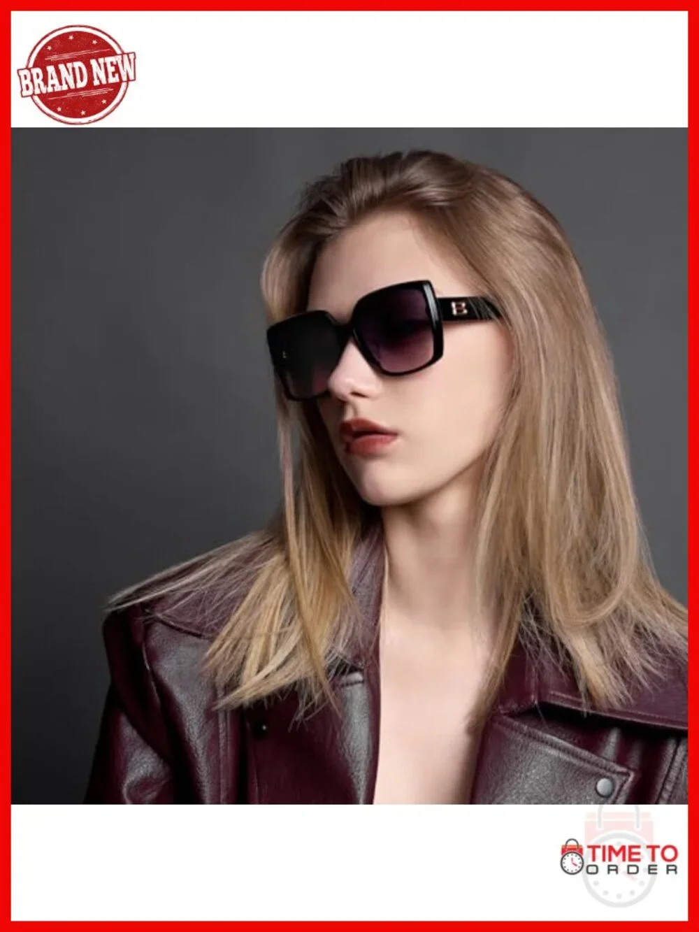 Oversized Polarized UV400 Sunglasses - Durable Acetate Frames & Nylon HD Lenses